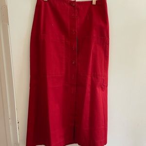 New red reformation skirt